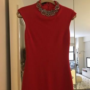 Ted Baker embellished red dress